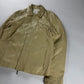 Givenchy Flower Embroidery Cream Leather Jacket SS 2005 - M