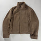Prada Premium Textured Wool Minimalist Funnel Collar Jacket FW 1999 - L
