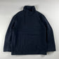 Prada Asymmetric Navy Half Zip Wool Jacket FW 1998 - S/M