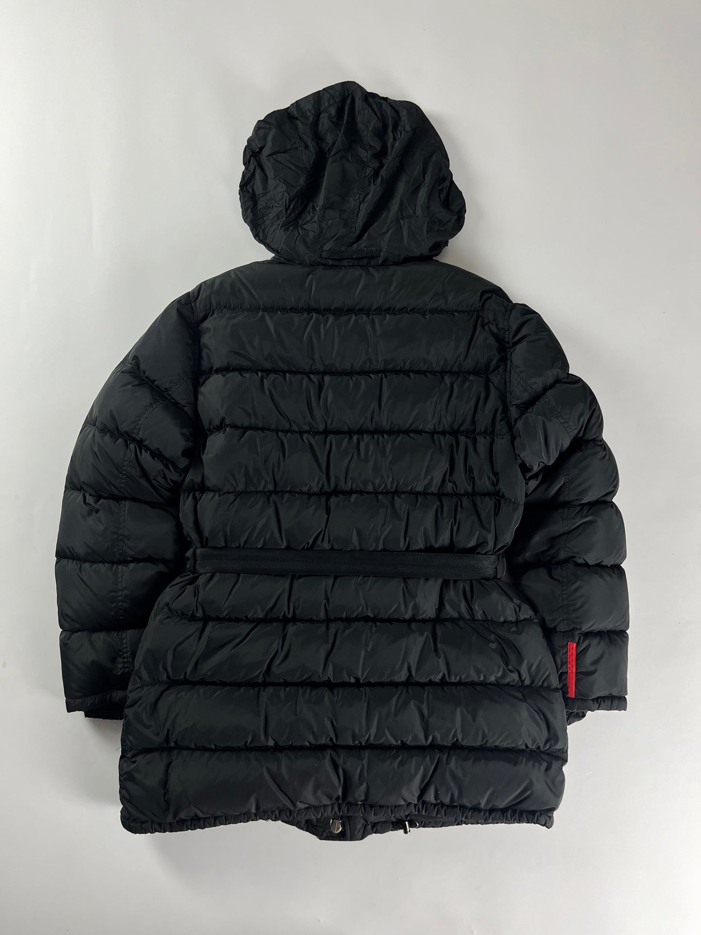 Prada Belted Long Puffer Jacket FW 1999 - M