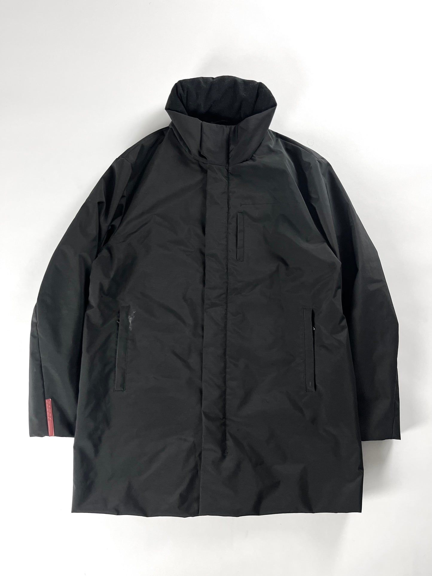 Prada Black Nylon Technical Parka Jacket FW 1999 - L