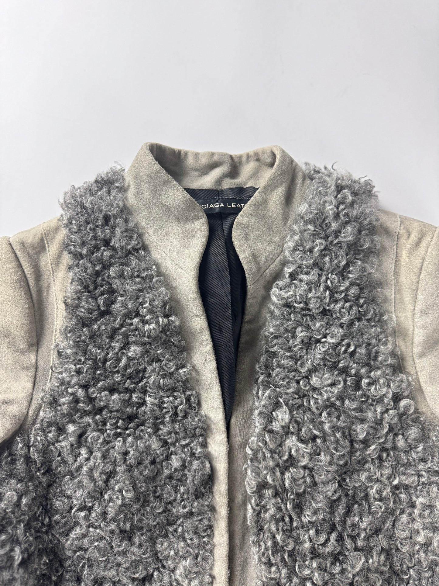 Balenciaga Nicolas Ghesquière Lamb Leather Fur Jacket Pre-Fall 2008 - XS