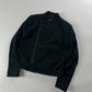 Gucci Navy Asymmetrical Zip Denim Biker Jacket SS 2002 - S