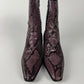 Prada Purple Python Leather Boots FW 2000 - 40 IT/40,5 EU