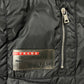 Prada Black Leather Bomber Jacket - L