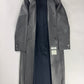 Thom Browne Sample Grigio Deer Leather Overcoat - XS