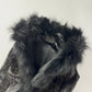 Prada Leopard Ponyhair Print Coyote Fur Trimmed Sleeveless Coat FW 2012 - XS