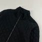 Prada Linea Rossa Black Oblique Quilted Nylon Zipper Jacket FW 2001 - M