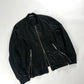 Yves Saint Laurent Dark Genuine Snakeskin Leather Bomber Jacket 2000s - L