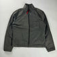 Prada Sample Smoke Double Zip Oversize Cotton Jacket 2000s - L