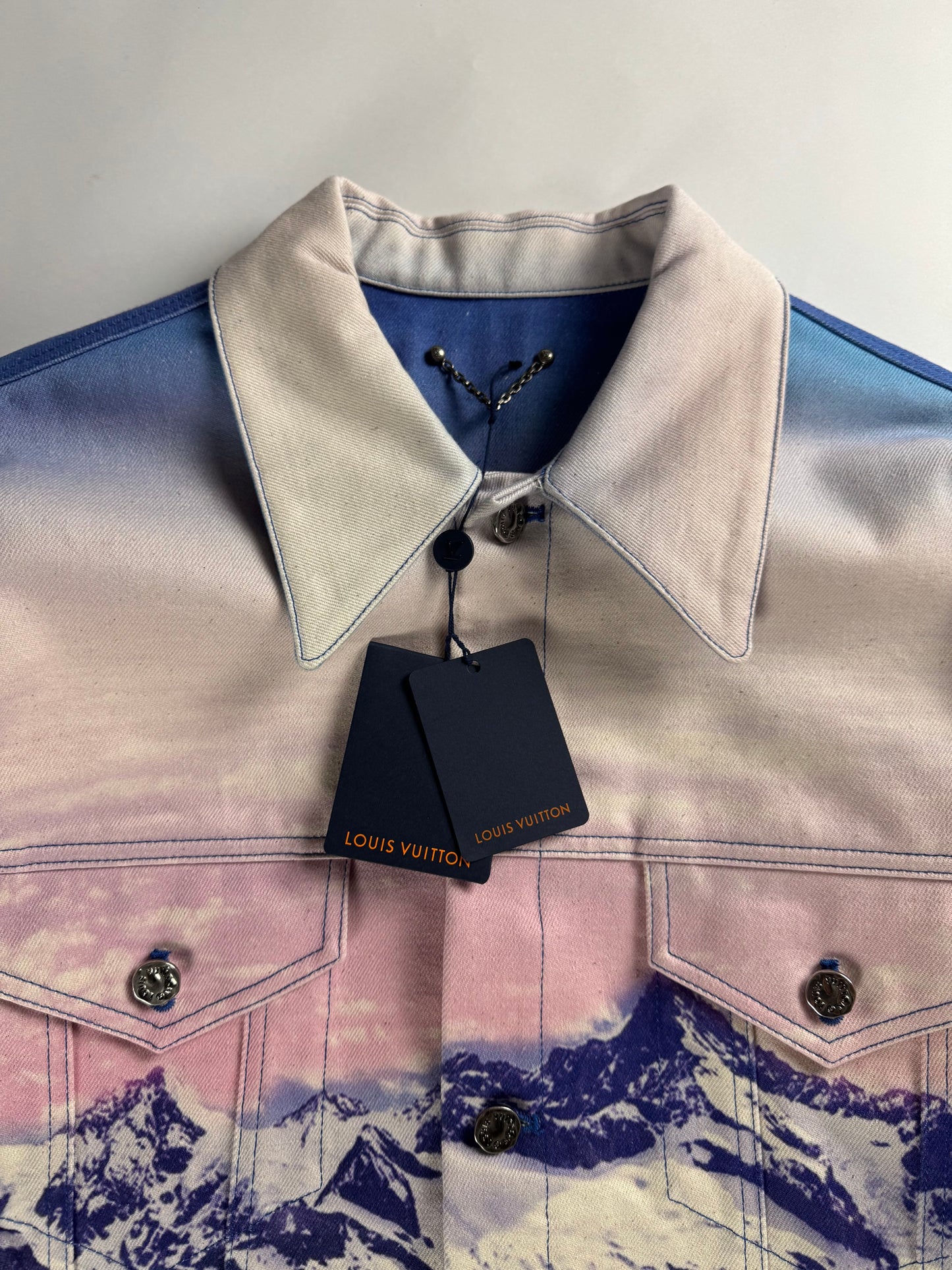 Louis Vuitton Virgil Abloh Landscape Denim Trucker Jacket SS 2022 - M