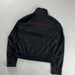 Prada Sport Lined Red Navy Nylon Bomber Jacket 2010s - M