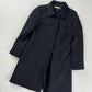 Prada Black Virgin Wool Elegant Coat 2000s - S