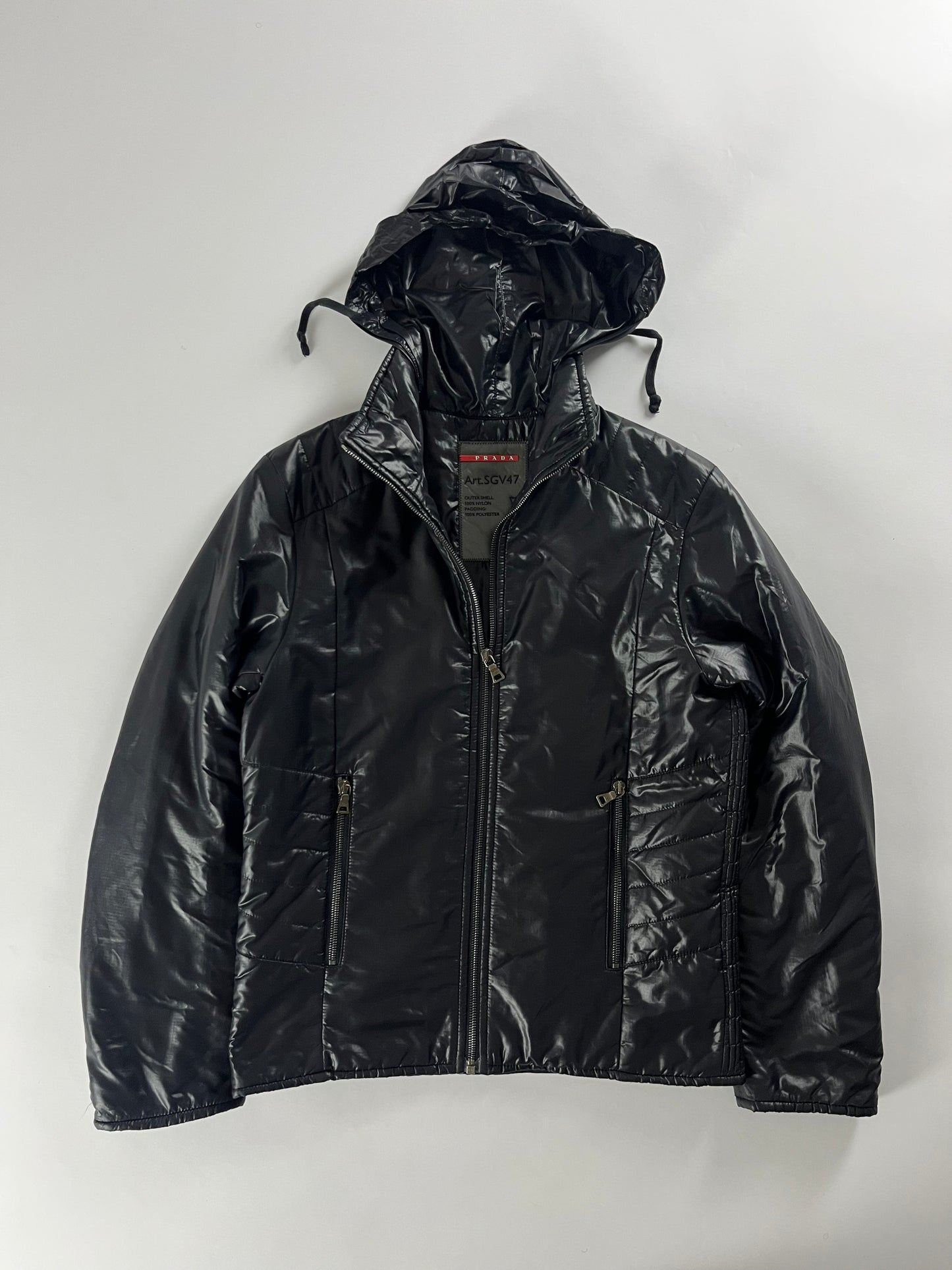 Prada Linea Rossa Black Nylon Astro jacket FW 2008 - M