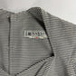 Lanvin Elegant Short Sleeve Stripe Dress 1970s - M