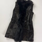 Prada Leopard Ponyhair Print Coyote Fur Trimmed Sleeveless Coat FW 2012 - XS
