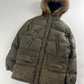Prada Ski Fur Hooded Puffer Long Down Jacket - M