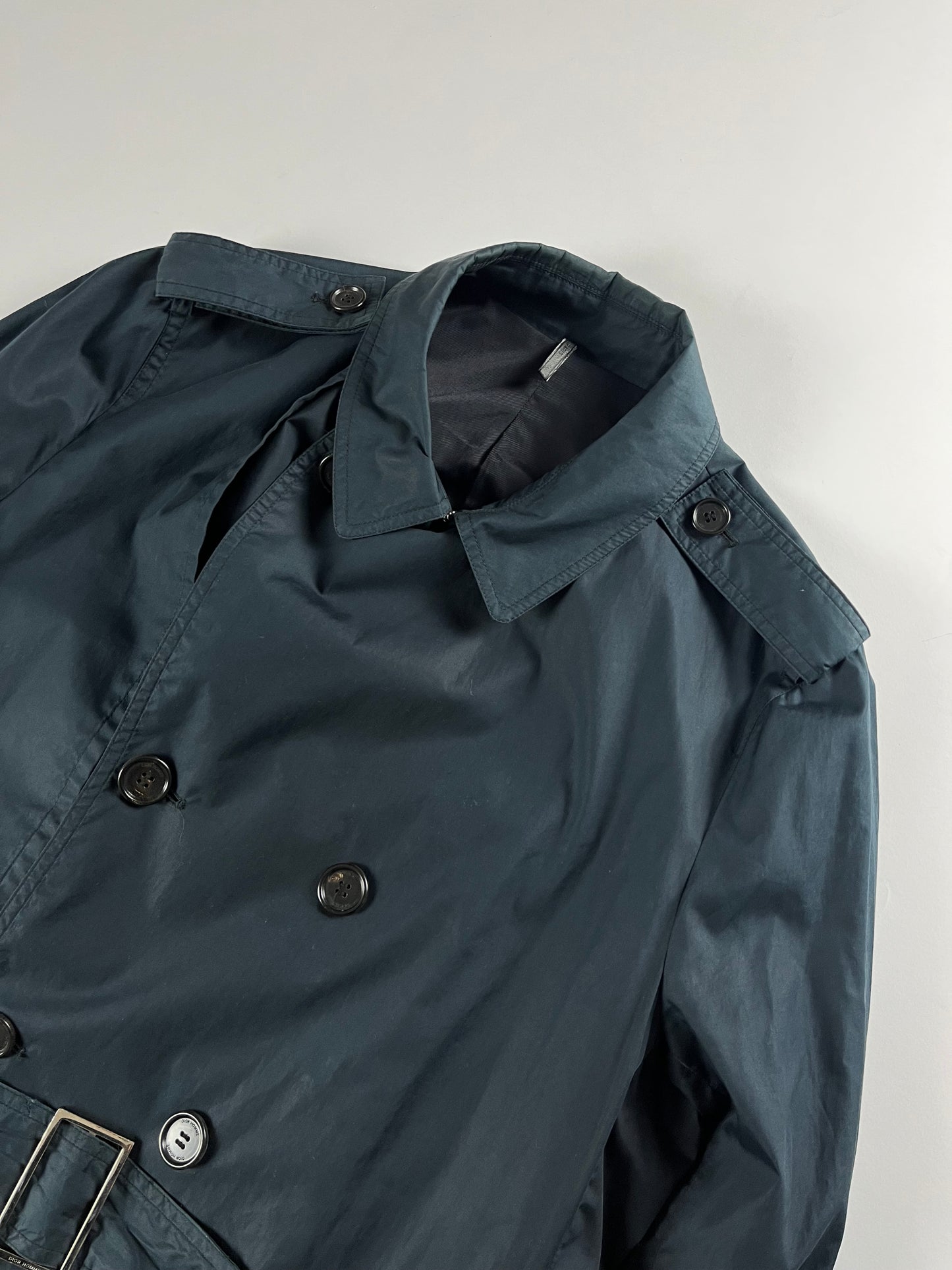 Dior Kris Van Assche Navy Light Trench Coat SS 2010 - M