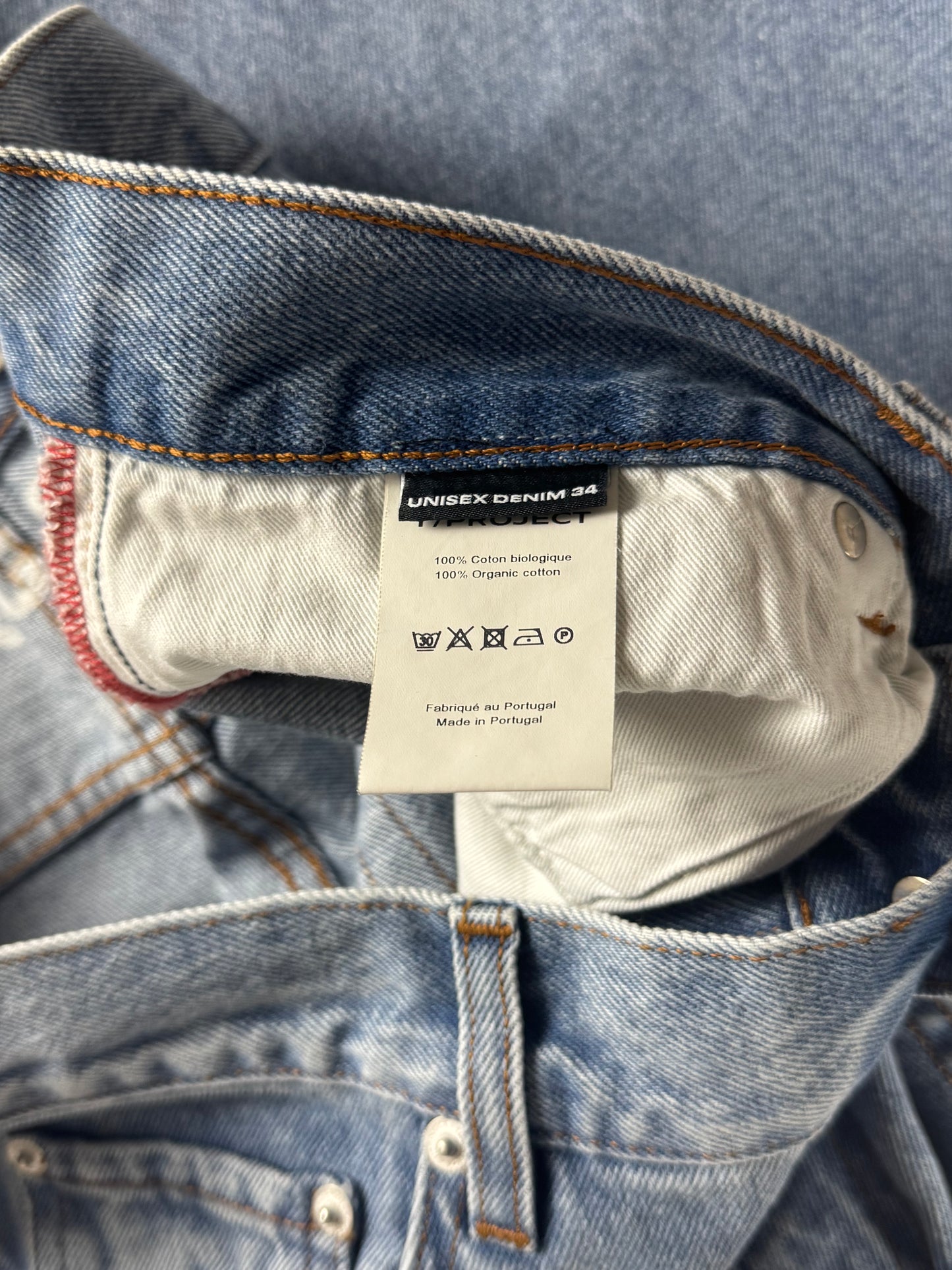 Y/Project Evergreen Cut Out Detail Blue Denim Jeans FW 2023 - 34 US