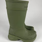 Balenciaga Green Military Oversized Crocs Fisher High Boots Resort 2022 - 44 EU