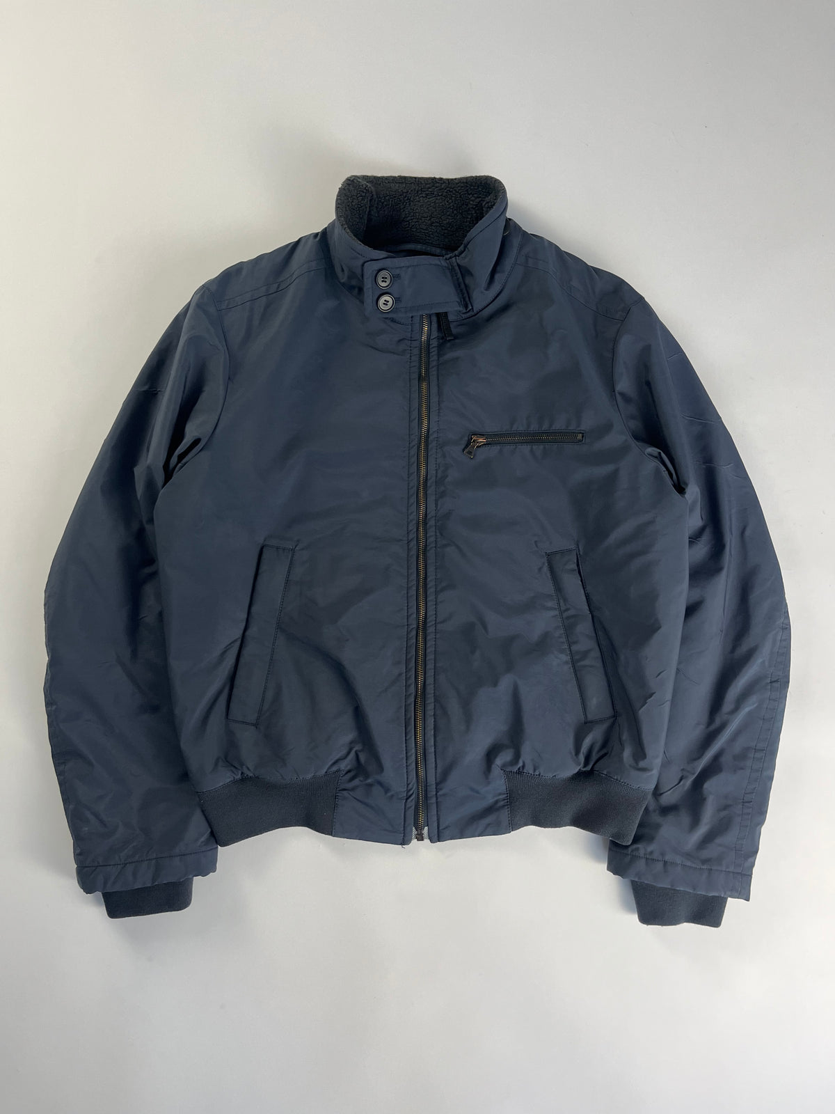 Prada Linea Rossa Blue Officer Bomber jacket FW 2007 - XL