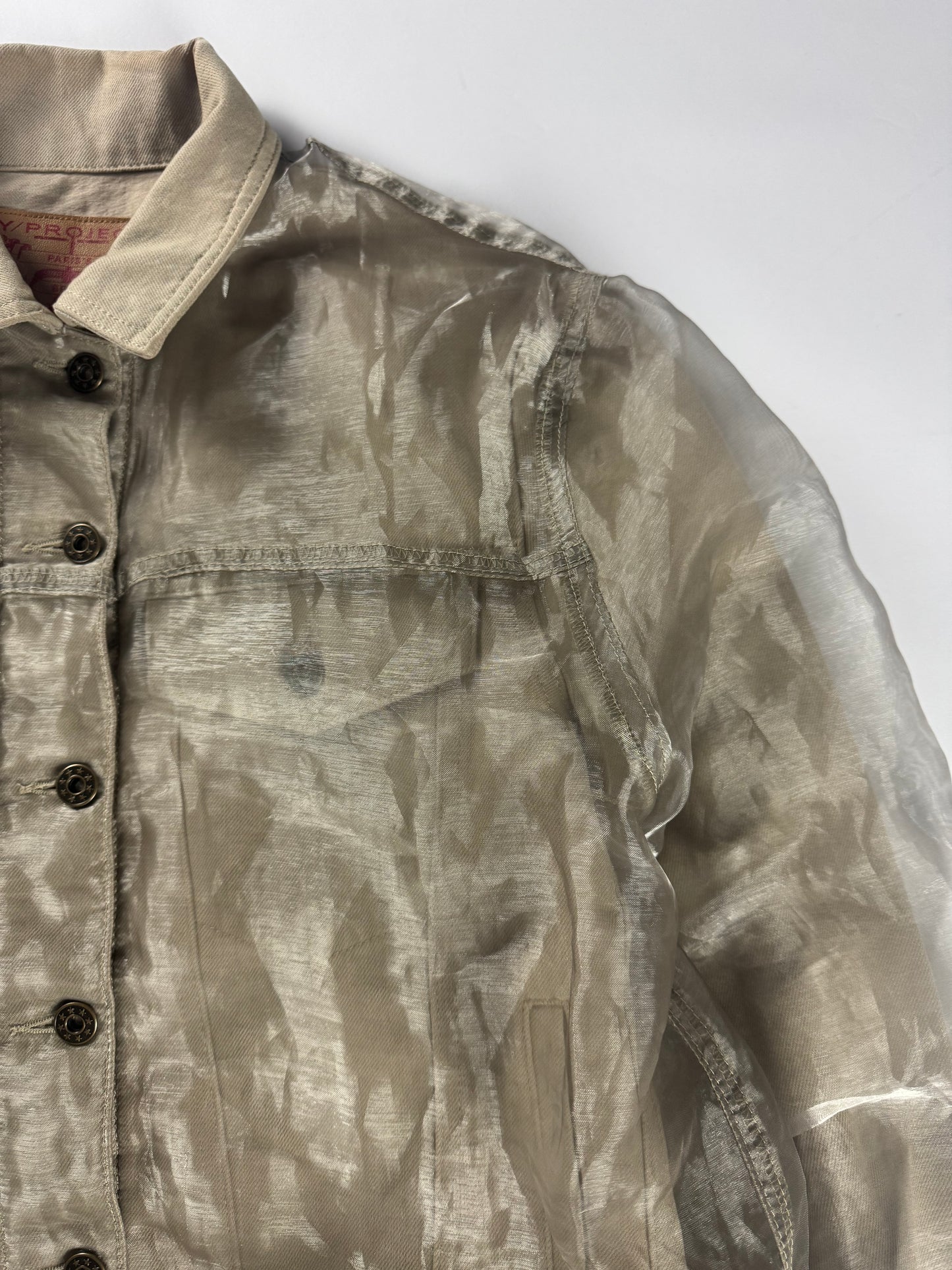Y/Project Sample Illusion Translucent Organza Trucker Jacket FW 2018 - S