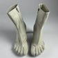 Balenciaga Vibram White Leather Heeled FiveFingers Toe Boots FW 2020 - 37 EU