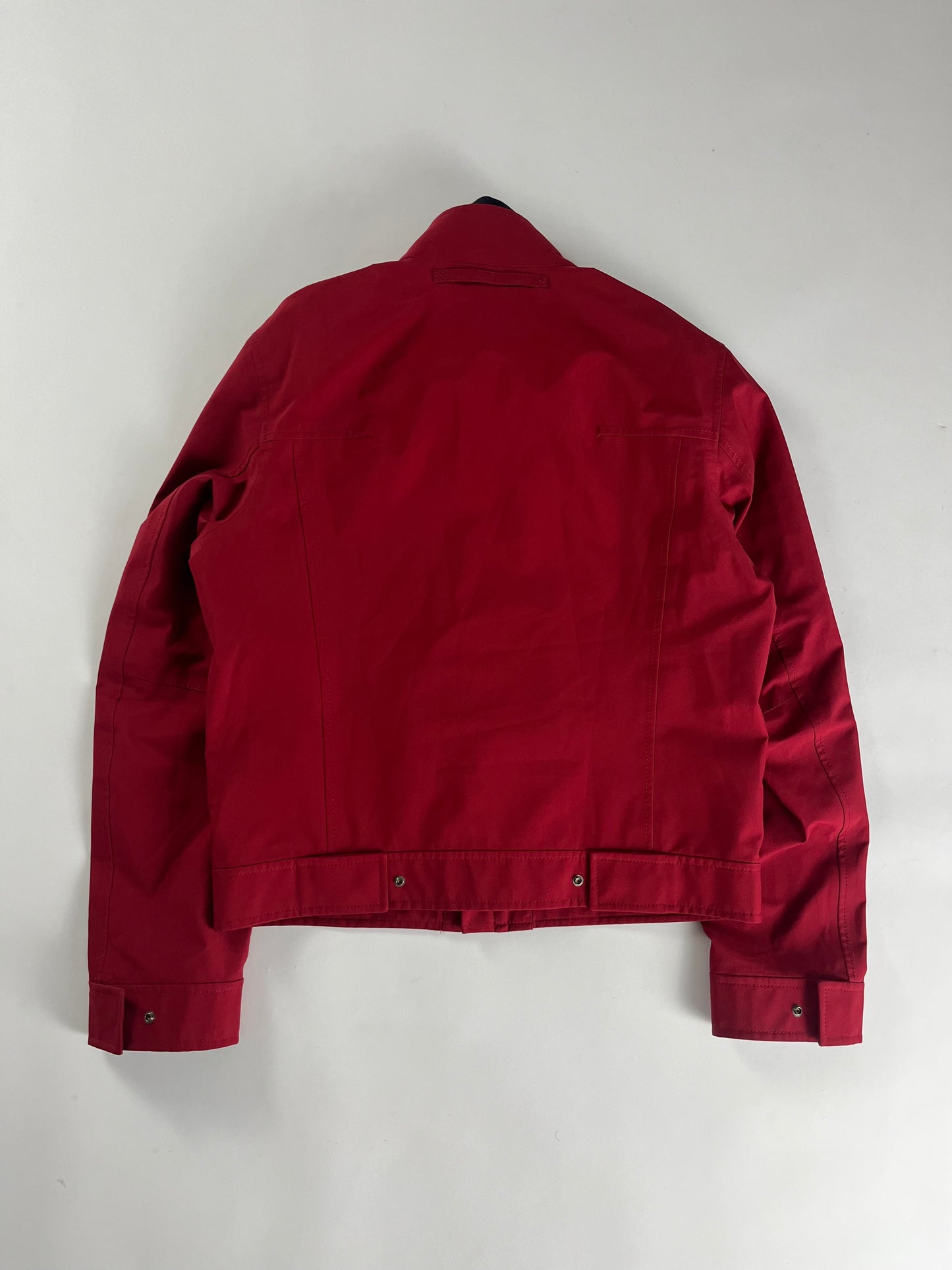 Prada Gore Tex Red Nylon Moto Jacket SS 2000 - L