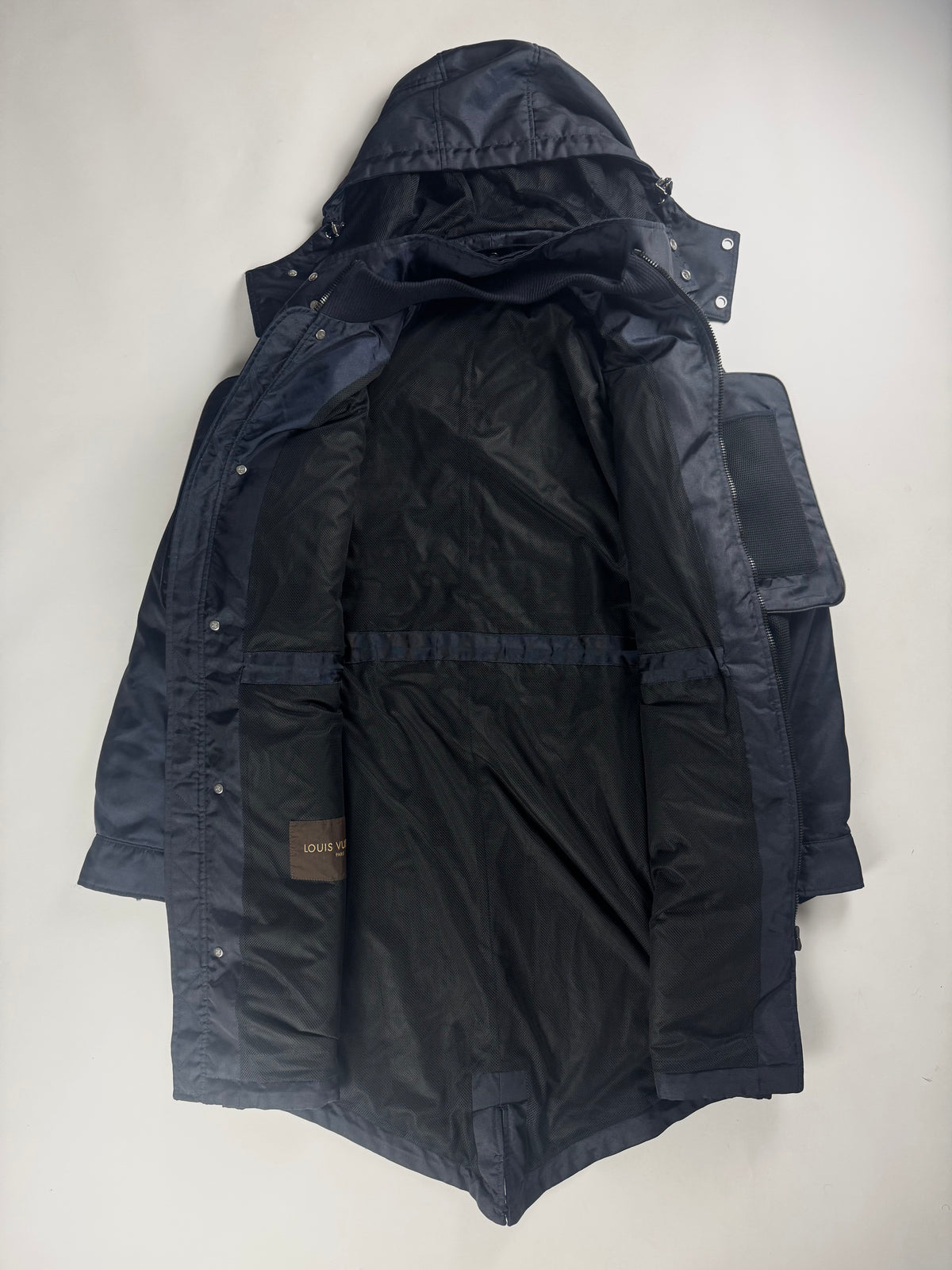 Louis Vuitton Sample Night Blue Multi Pocket Utility Cargo Parka FW 2016 - M