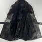 Prada Inside Fur Double Breasted Belted Leather Coat FW 1996 - S