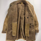 Prada Cream Tan Brown Double Breasted Shearling Leather Coat FW 2006 - L