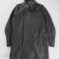 Dior Dark Clean Grey Wool Blend Minimalist Side Closing Coat FW 2011 - L