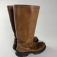 Prada Faded Brown Premium Leather Combats Boots FW 2003 - 40 EU