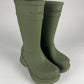Balenciaga Green Military Oversized Crocs Fisher High Boots Resort 2022 - 44 EU