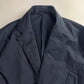 Hermès Sample Puffer Tailored Navy Minimalist Blazer FW 2023 - M