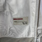 Prada Motolight White Light Leather Moto Jacket 2000s - L