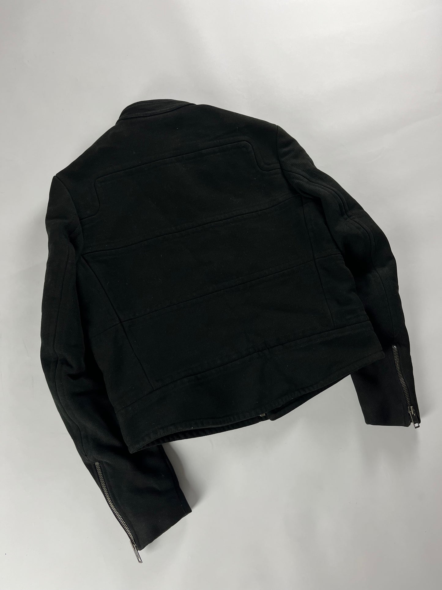 Gucci Black Paneled Moto Jacket FW 2004 - M