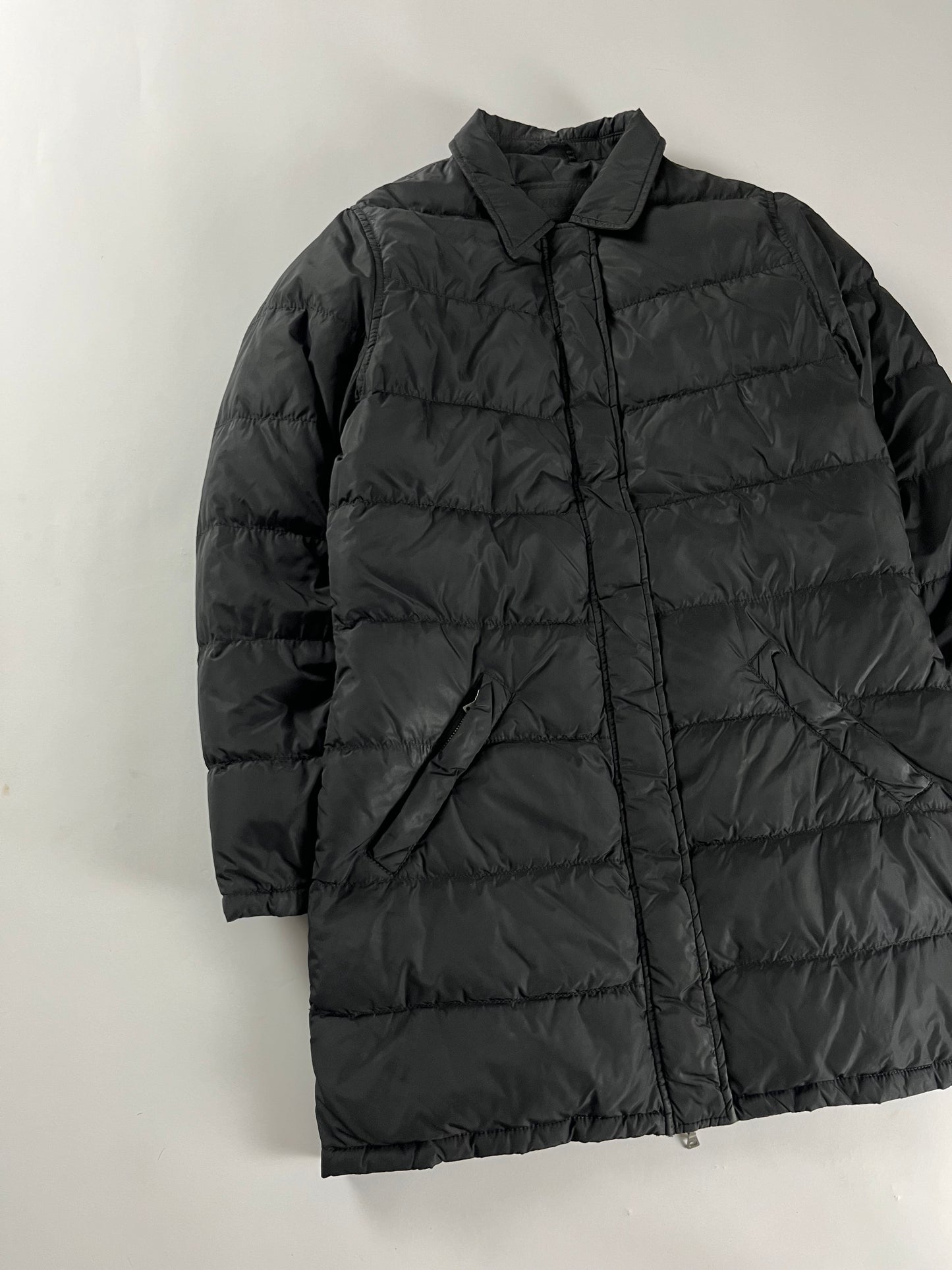 Prada Black Long Puffer Jacket FW 1998 - S