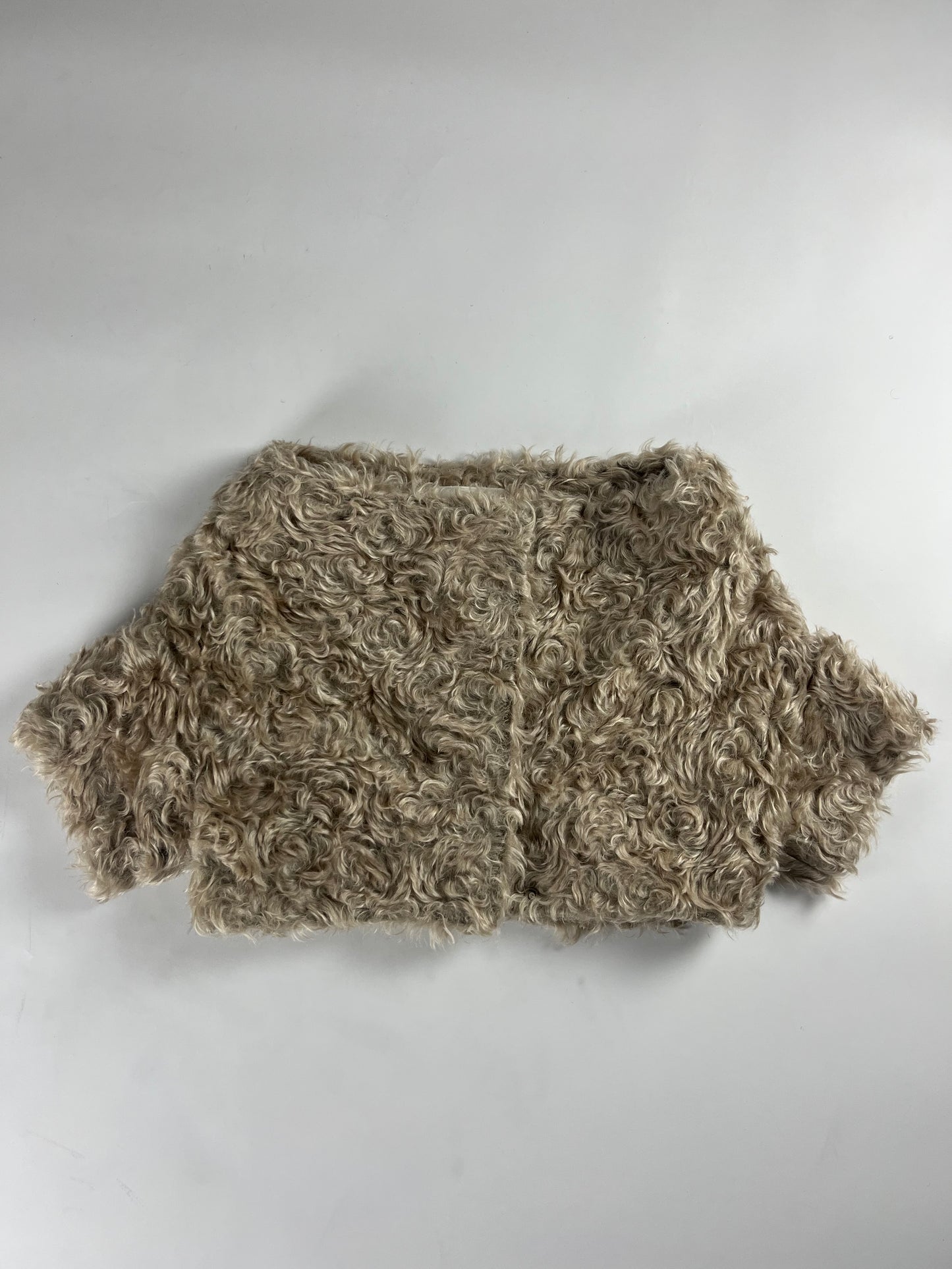 Prada Cream Mohair Scoop Neck Crop Top FW 2007 - XS