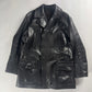 Prada Double Breasted Dark Brown Leather Coat FW 1996 - L