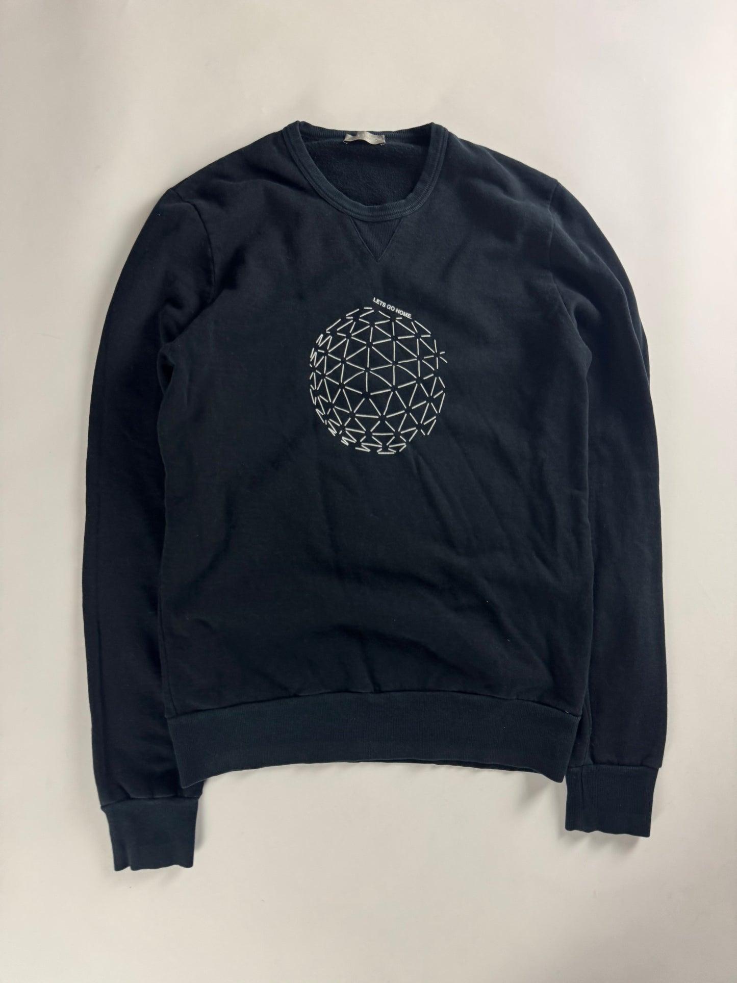 Dior Homme Navy Let’s Go Home Crewneck Sweatshirt FW 2007 - M
