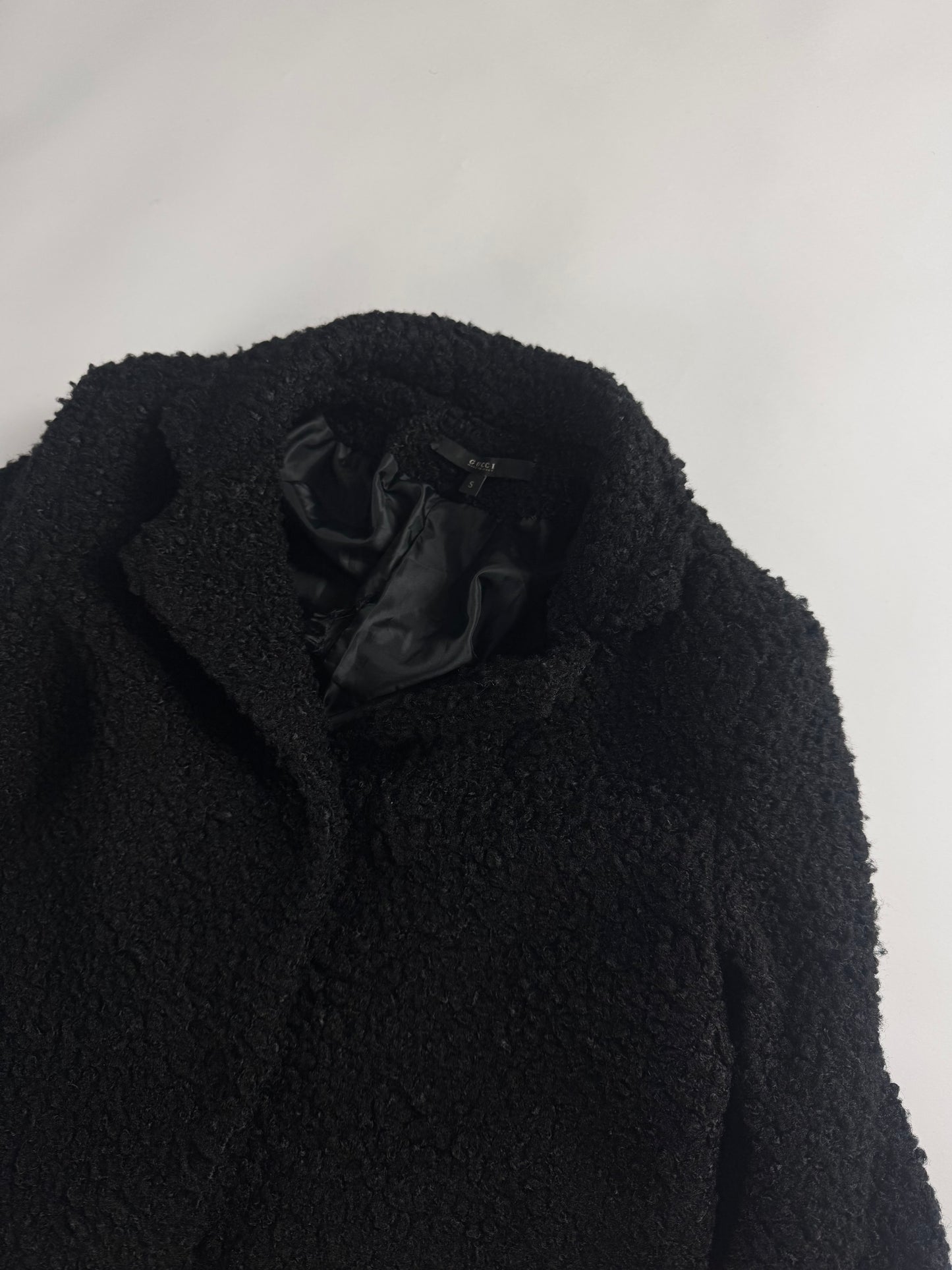 Gucci Shearling Effect Textured Wool Coat FW 2007 - S
