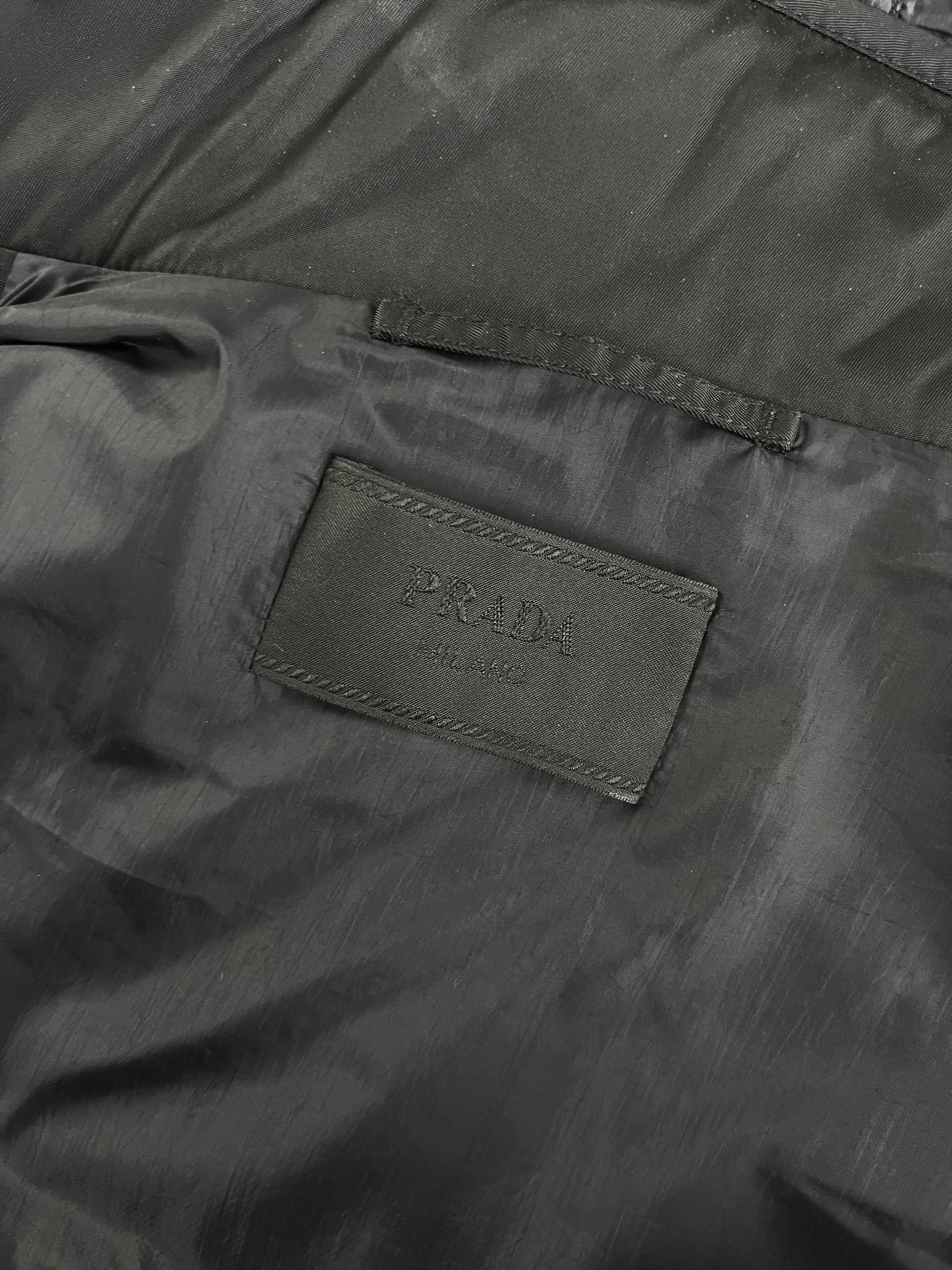 Prada Hidden Nylon Hoodie Hybrid Vest - M