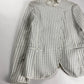 Emporio Armani White Perforated Leather Asymmetric Button Jacket 2010s - S