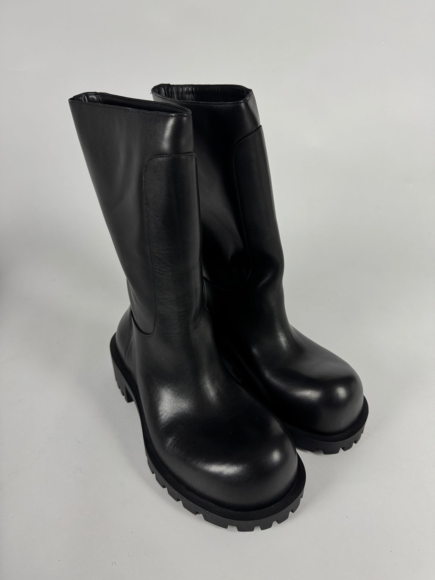 Balenciaga Military Hummer Tall Leather Boots FW 2022 - 44 EU