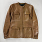 Prada Camel Cuffed Collar Leather Jacket FW 1999 - S