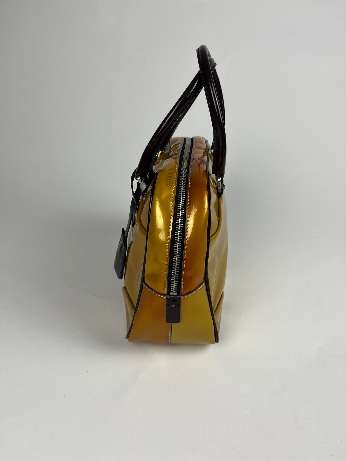 Prada Bright Leather Hand Bag SS 2000 - OS