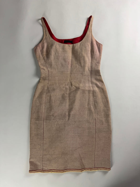 Prada Red Cotton Dress SS 1999 - S