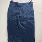 Yves Saint Laurent Rive Gauche Deep Blue Textured Plissé Set 1990s - S