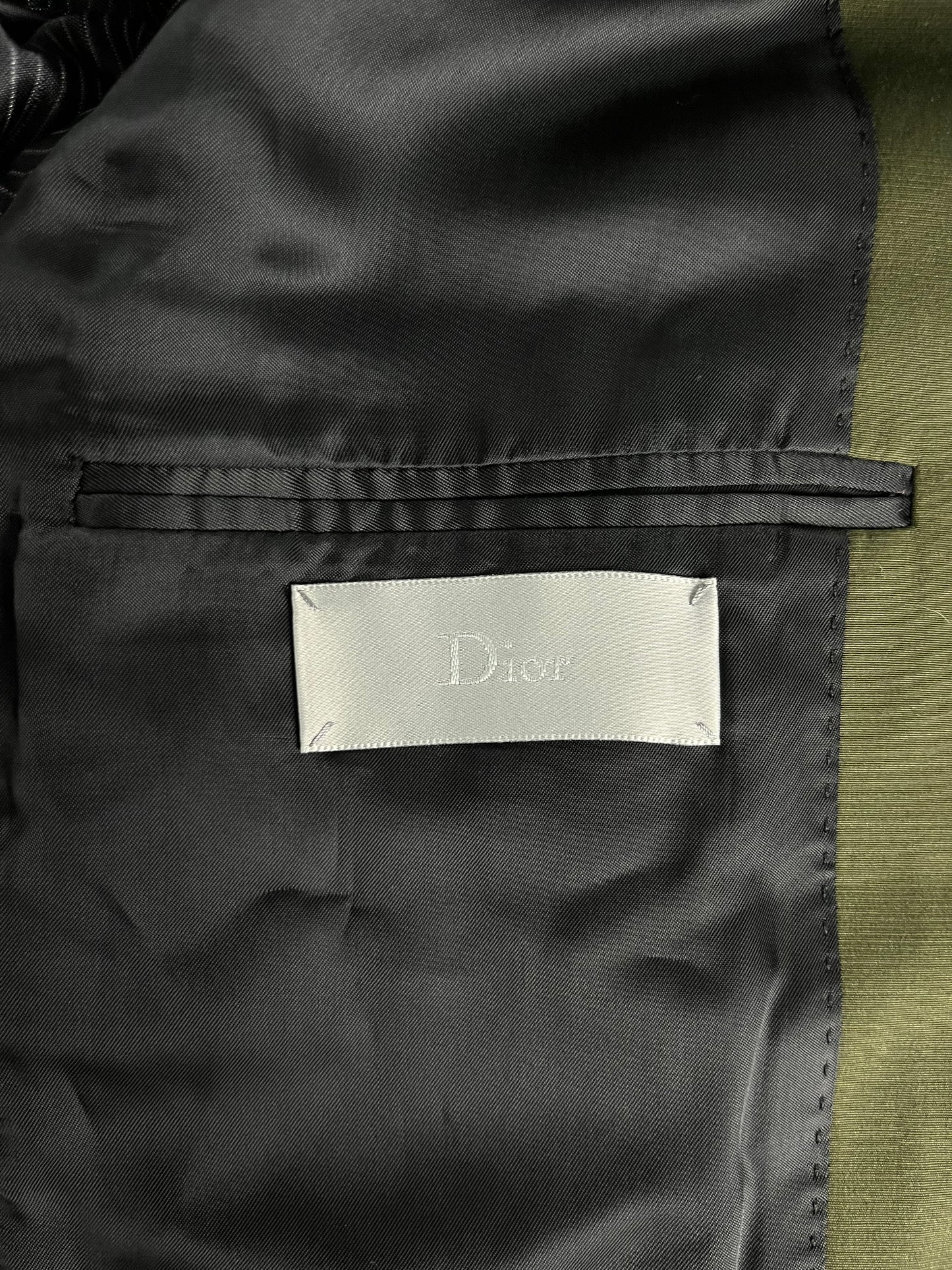 Dior Homme Sample Minimalist Khaki Blazer Jacket SS 2015 - M